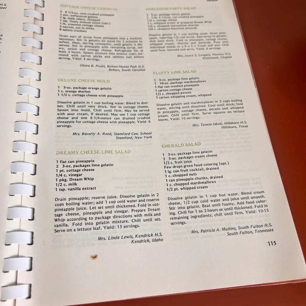 Vtg‎ 1978 Quick & Easy Dishes Cookbook Home Economics Teachers Revised Edition